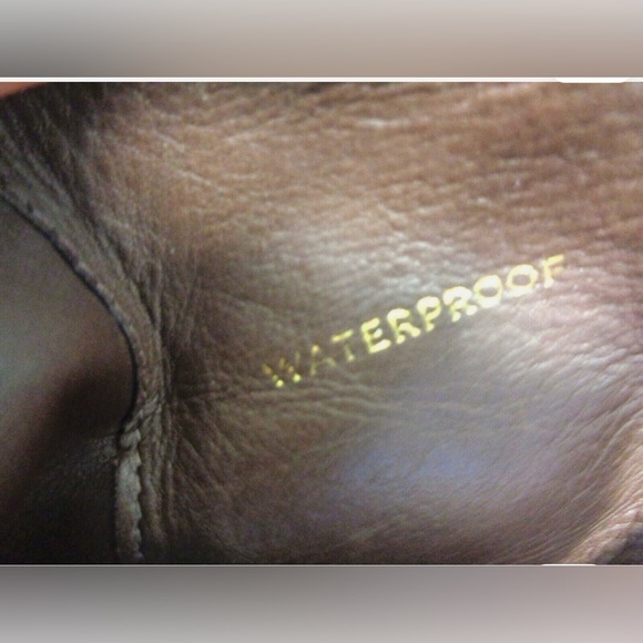 Cole Haan Brown Heeled Boots with Wedge Heel & Nike Air - Picture 4 of 6